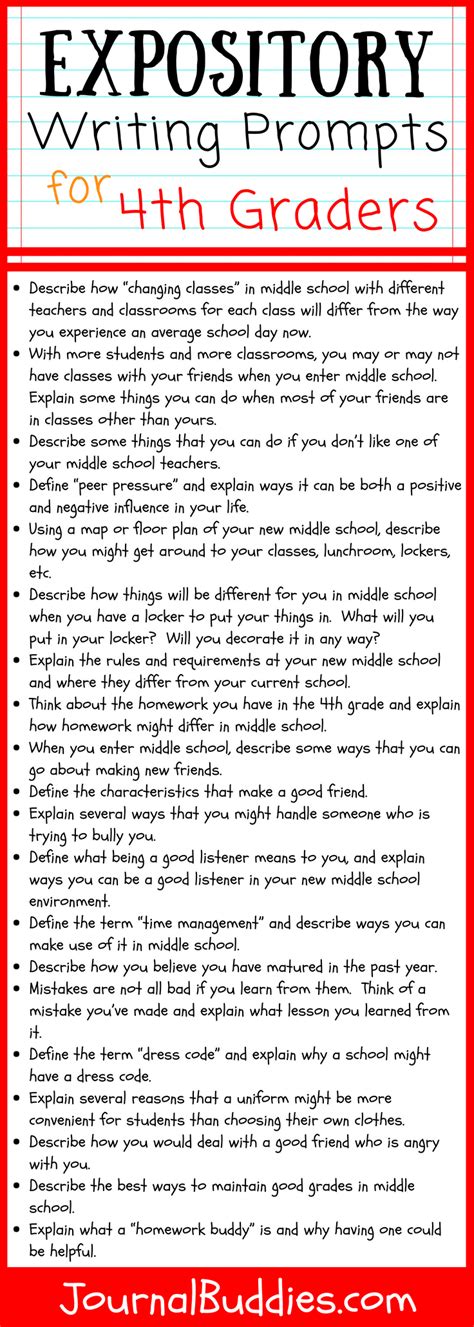 4th Grade Expository Writing Prompts | Expository writing prompts, Expository writing, Writing ...