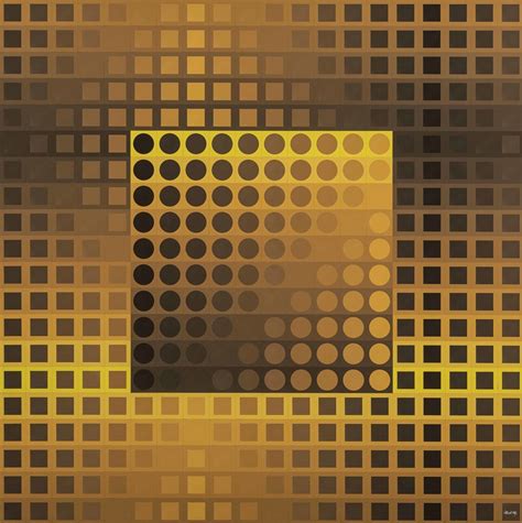 Monocolor Yellow by Victor Vasarely - Artvee