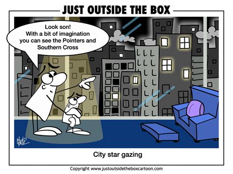 Light pollution - Just Outside the Box Cartoon