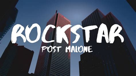 Rockstar.post Malone.full lyric song. - YouTube