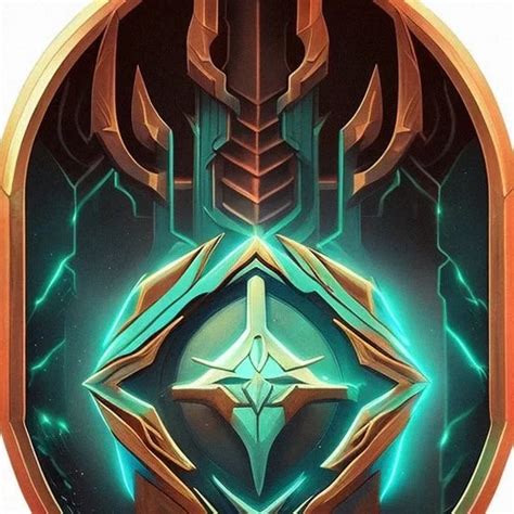 Ai Art Generator: Rune shield symbol glow