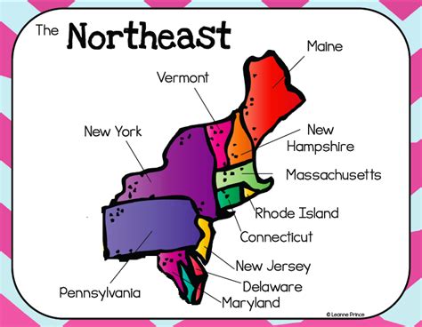 Northeastern States and Capitals Diagram | Quizlet