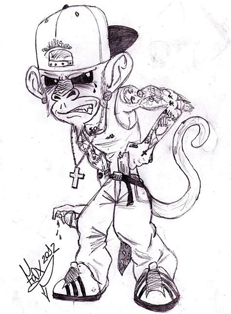 Gangsta Monkey by Foksvast on DeviantArt