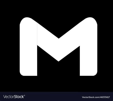 Google gmail symbol logo white design Royalty Free Vector