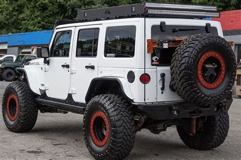 Pre-Owned 2013 Custom Jeep Wrangler Rubicon Unlimited White | Jeep ...