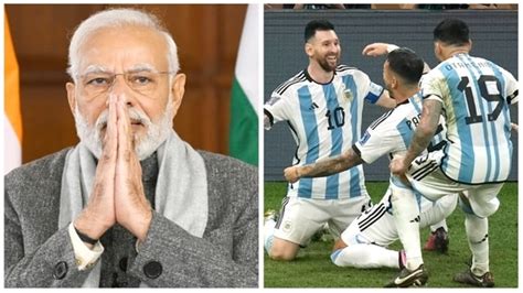 PM Narendra Modi reacts after Messi-led Argentina outclass France in WC final | Football News ...