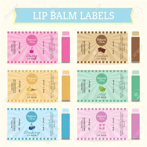 Printable Lip Balm Label Template Free