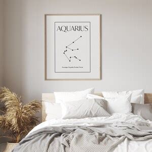 Aquarius Printable, Zodiac Art, Aquarius Totem, Horoscope Art, Totem ...