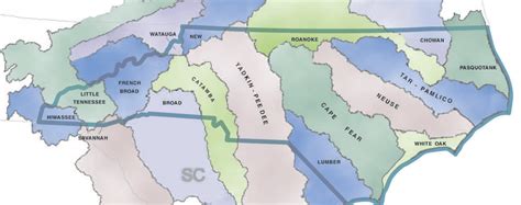 Map of NC River Basins