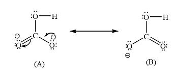 Draw two equivalent resonance forms for bicarbonate ion, HCO3-. How many sigma bonds are there ...