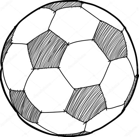 Escribir a mano pelota de fútbol (Fútbol) dibujos animados . 2023