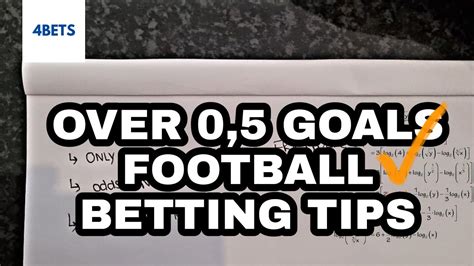 Over 0,5 Goal Method in Soccer Bets | Sport Betting Tips - YouTube