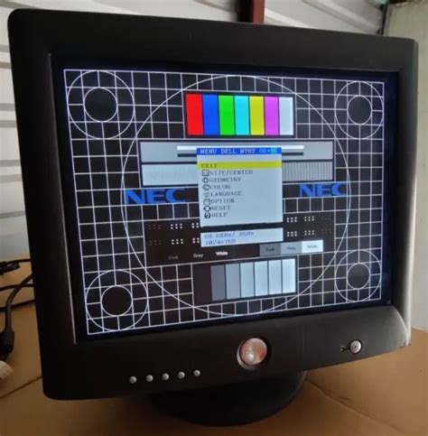 VINTAGE DELL M783S CRT Monitor for Retro Gaming 17” Flat Panel Tested ...