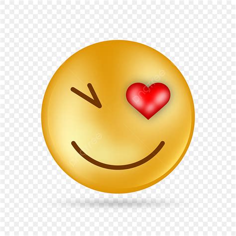Smile Emoji Clipart Transparent Background, 3d Smiling Love Emoji, Smiley, Love Emoji, Smiley ...
