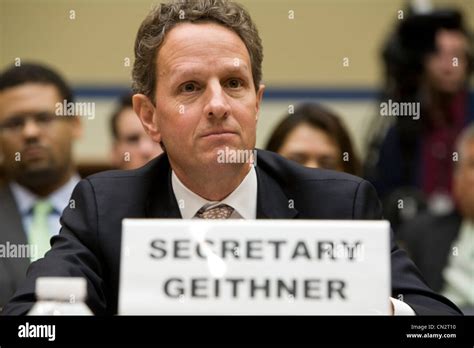 Treasury Secretary Timothy Geithner Stock Photo - Alamy