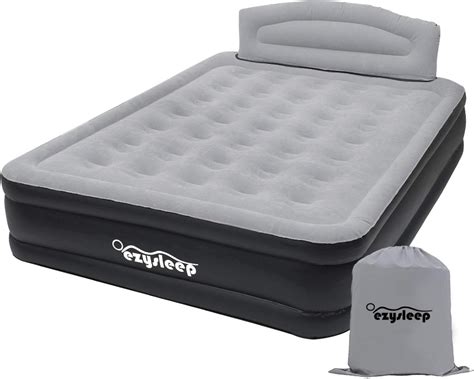 Ezysleep Luxury Inflatable Bed With Headboard, Easy To Inflate/Deflate With Built In Pump, Folds ...