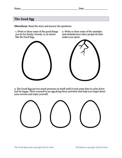 20 The Good Egg-Themed Activities - Teaching Expertise