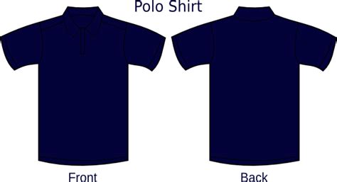 Dark Navy Blue Polo Shirt Layout Clip Art at Clker.com - vector clip ...