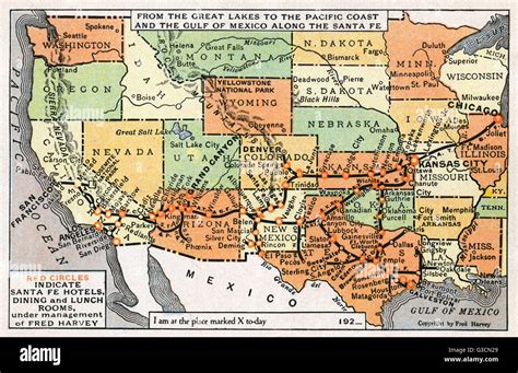 Santa Fe Railroad Route Map - Maping Resources