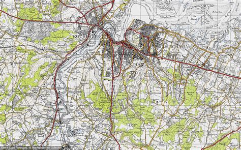 Old Maps of Rochester Airport, Kent - Francis Frith