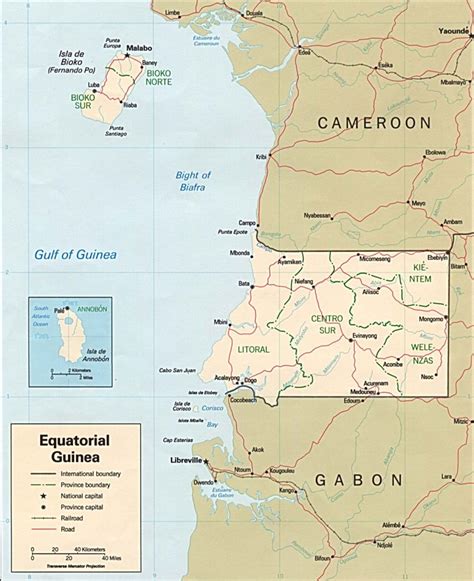 Cartes de la Guinée Equatoriale - Carte-monde.org