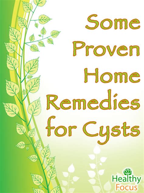 13 Proven Natural Home Remedies for Cysts-Updated 2018 - Healthy Focus