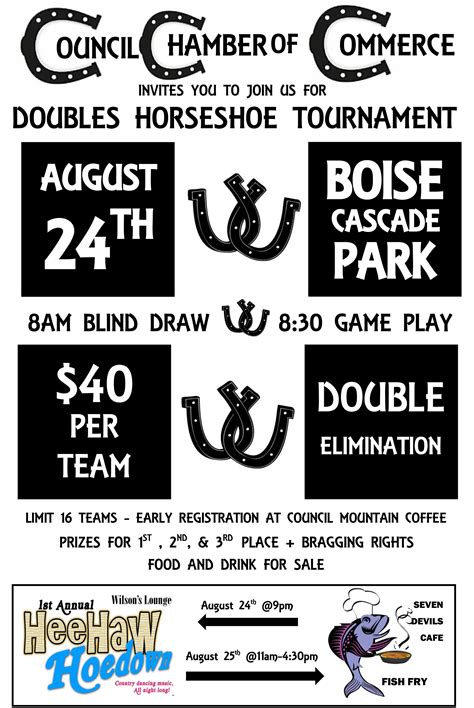 Doubles Horseshoe Tournament | Council Chamber of Commerce