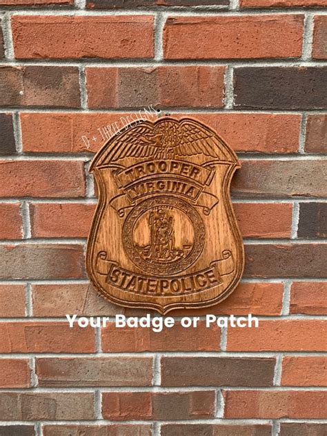 Virginia State Police Badge or Virginia State Police Patch // - Etsy