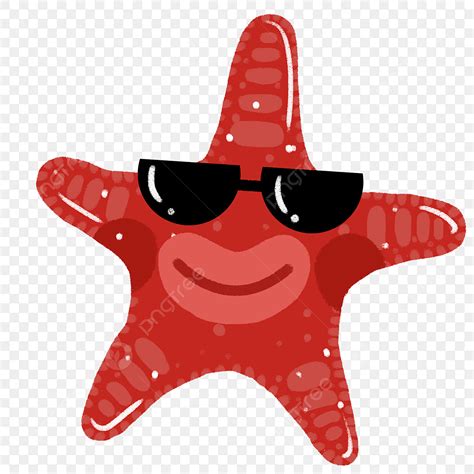 Red Starfish PNG Transparent, Red Cartoon Starfish, Cartoon Starfish, Red Starfish, Marine Life ...