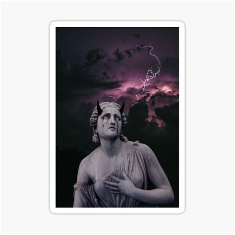 "Weeping statue" Sticker for Sale by DokeeParadoks | Redbubble