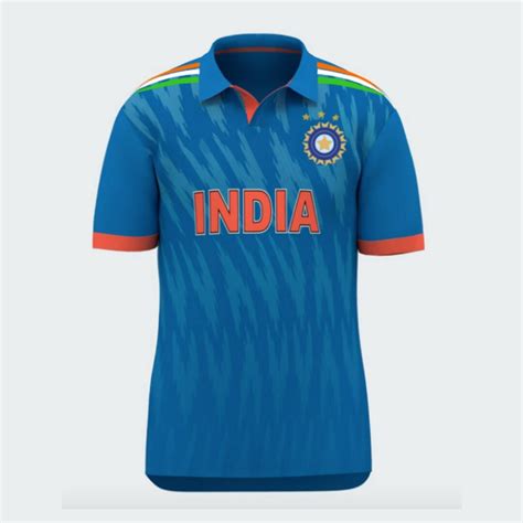 India Flag Blue Half Sleeves Jersey Indian Cricket Fan Jersey World Cup 2024 - Etsy