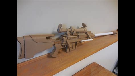 Cardboard PGM Hecate II (Anti-Materiel Rifle) and 100 subs! - YouTube