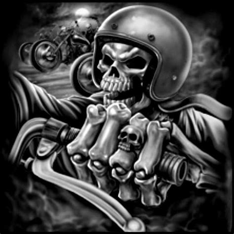 Pin by WeAreBikers on SKULLS | Biker art, Skull art, Skull artwork