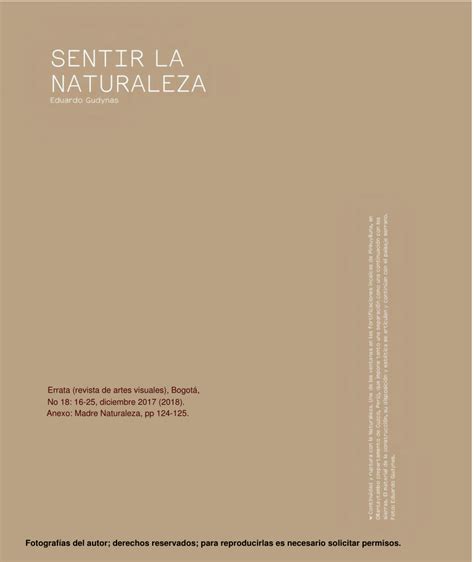 (PDF) Sentir la Naturaleza