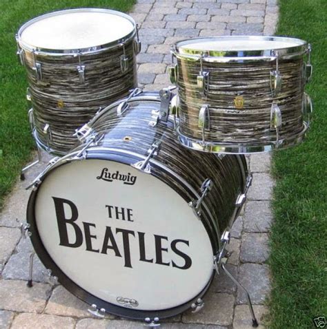 19th June 1963 : For the first time, Ringo Starr uses his new Ludwig drum kit, complete with the ...