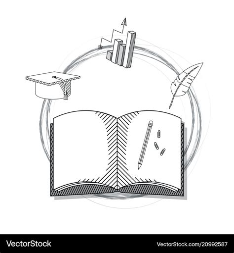 Hand draw education cartoons Royalty Free Vector Image