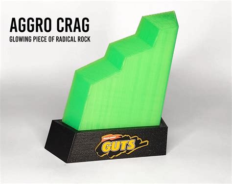 4 AGGRO CRAG Nickelodeon GUTS Miniature Glowing Replica Aggro Crag ...