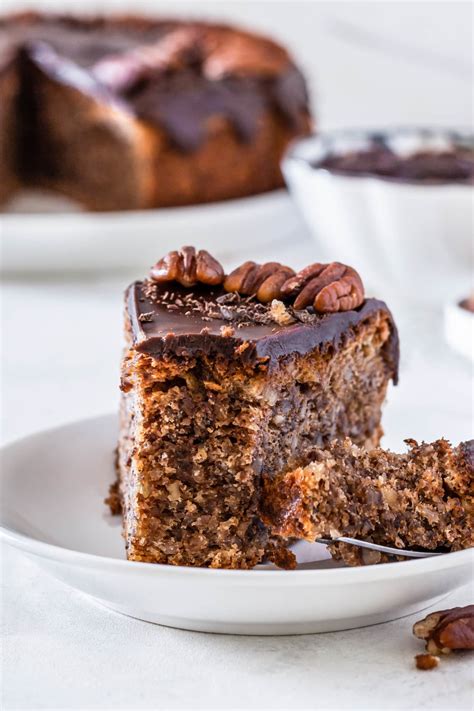 Pecan Torte with Smooth Chocolate Glaze - All We Eat