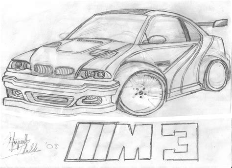 BMW M3 GTR sketch by DevArt101 on DeviantArt