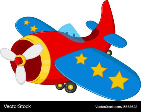 Cartoon air plane Royalty Free Vector Image - VectorStock