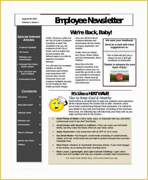 Best free newsletter templates - Lasijohn