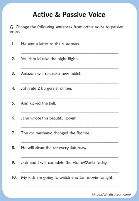 active-voice-to-passive-voice - Your Home Teacher