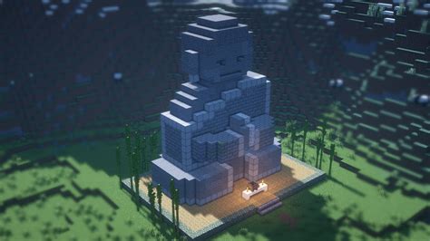 Minecraft | How to Build a Statue (Buddha Statue) - YouTube