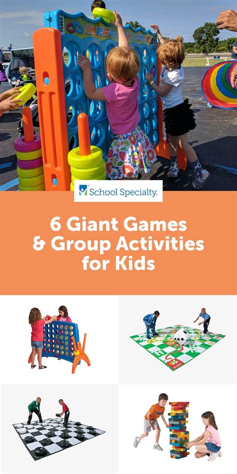 Group Games & Activities for Kids: Giant Games | Group games, Activity ...