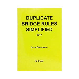 Duplicate Bridge Rules Simplified – The Bridge Warehouse