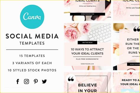 Social Media Templates Free Of Canva social Media Templates Bluchic | Heritagechristiancollege