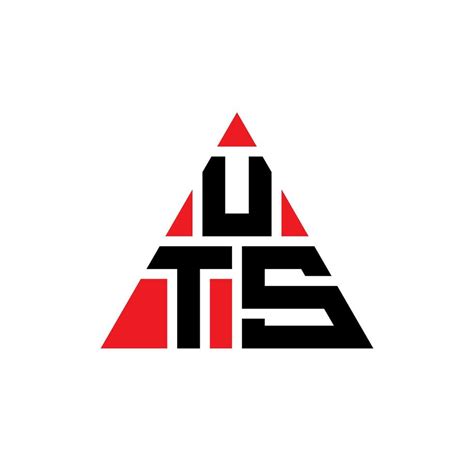 uts diseño de logotipo de letra triangular con forma de triángulo ...