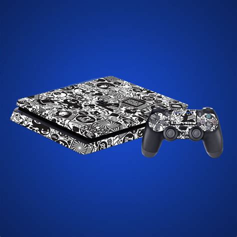 Skin Console PS4 Black and white | Blizz Store Perú