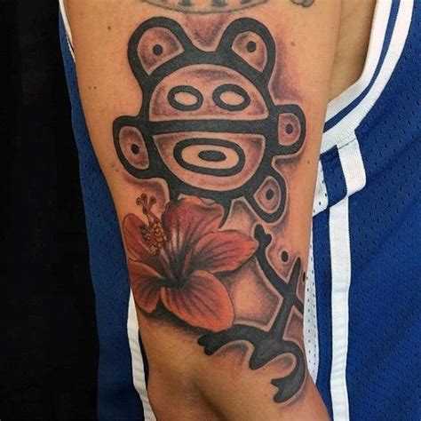 Coqui With Flower And Sun Taino Mens Arm Tattoo Designs | Taino tattoos, Tribal tattoos, Tattoos ...