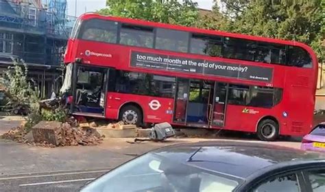 London bus crash horror: 15 injured as TfL service smashes into wall in Romford | UK | News ...